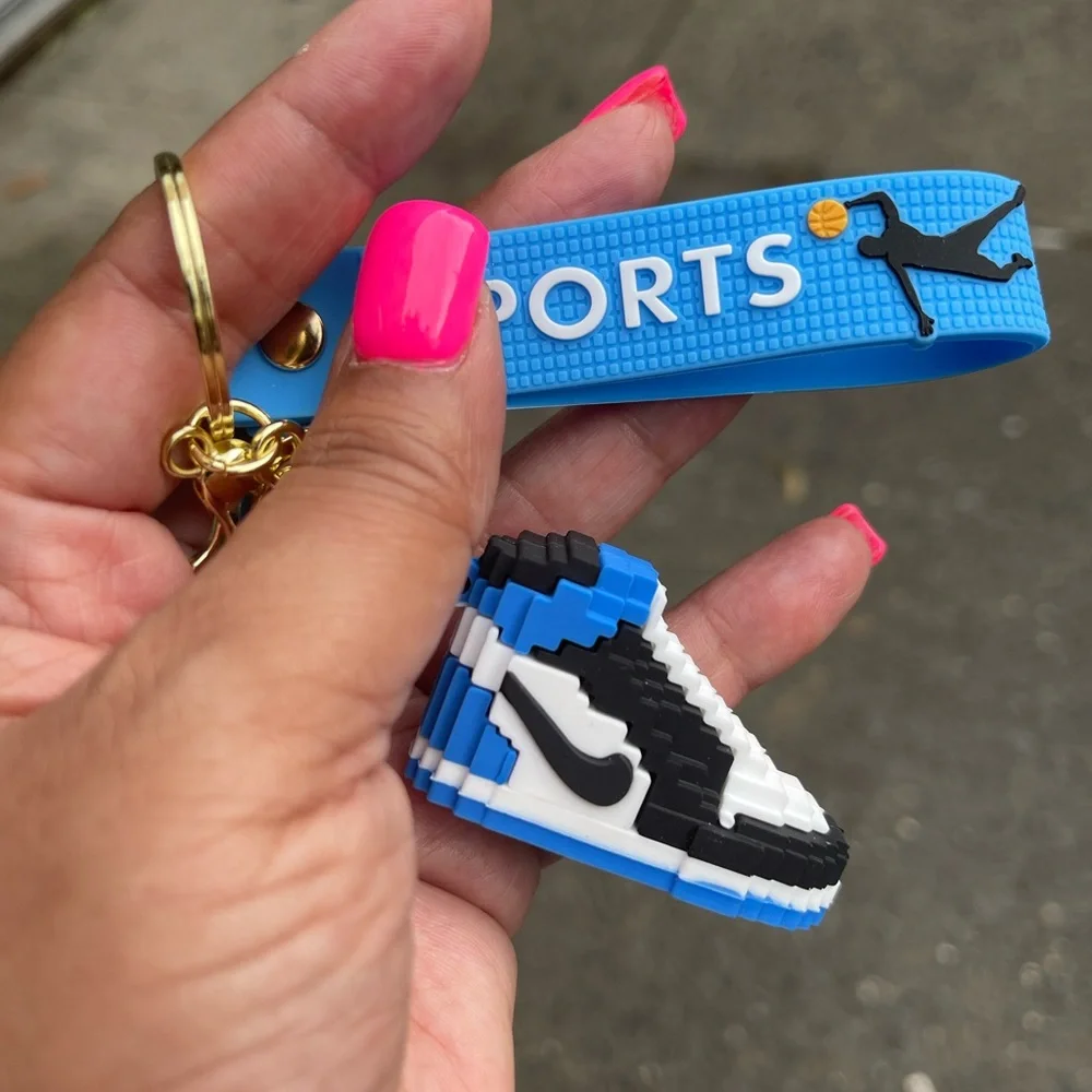 3 FOR $18! Retro Nike AF1 3D Keychain - Picture 4 of 6